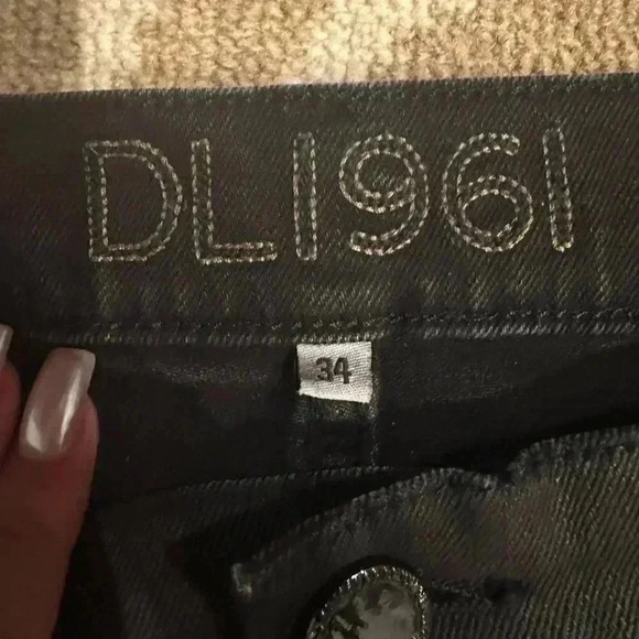 Dl1961 Nick Slim Fit Palmer Men's Black Jeans American Cotton Size 34 - Picture 6 of 7